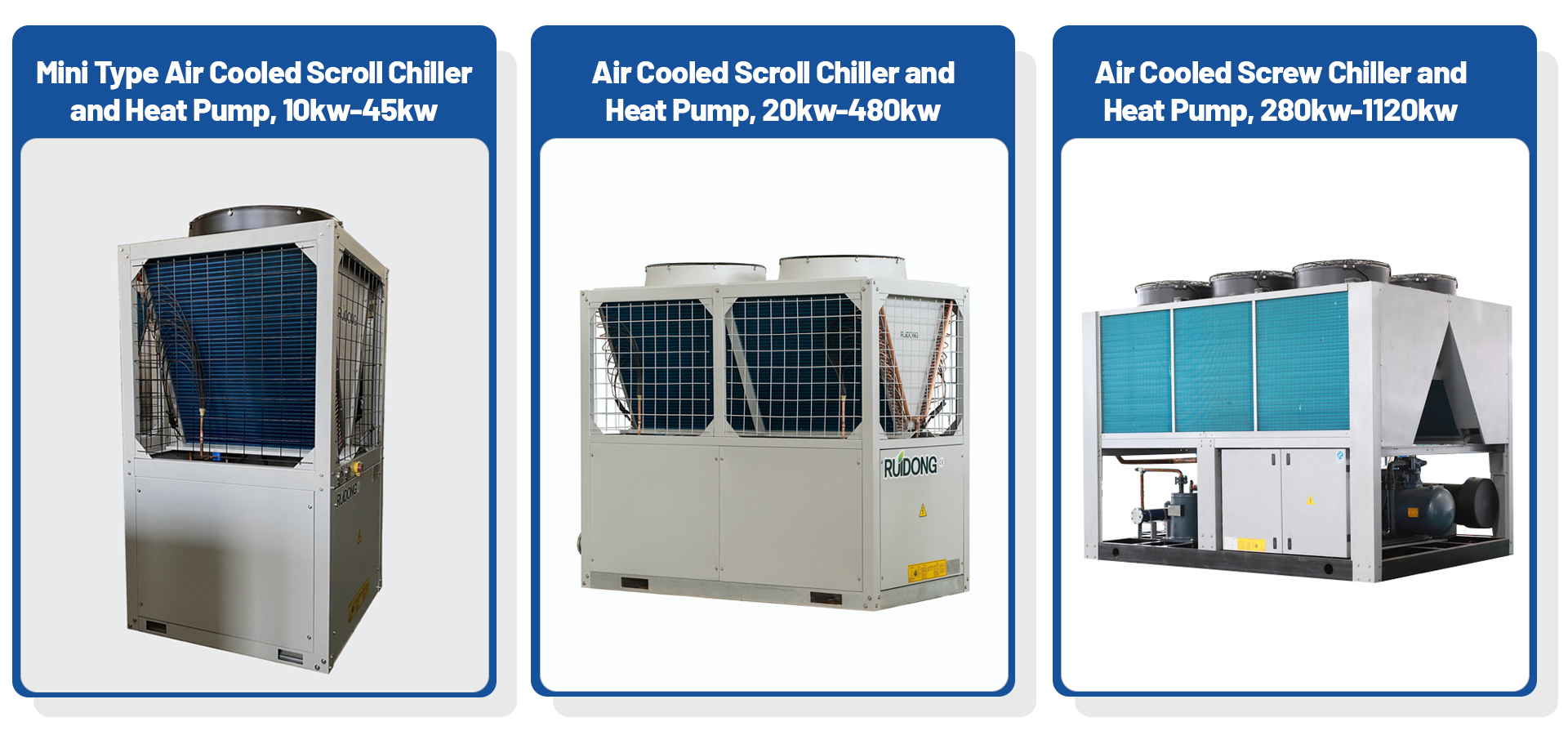 3-commerci&euml;le luchtgekoelde koelmachine