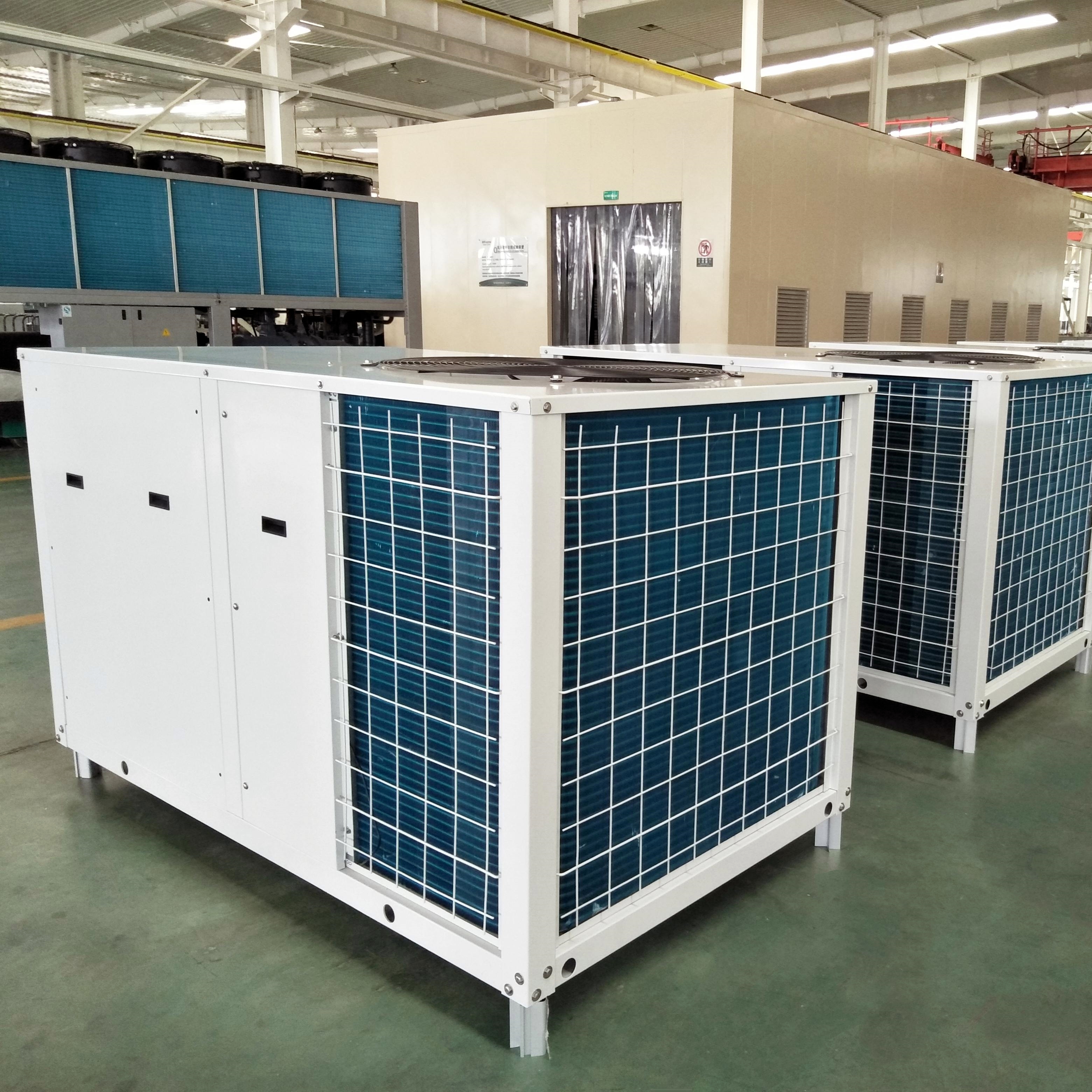 28 kW 35 kW 50 kW commerciële airconditioner op het dak Verpakte eenheid met horizontale voeding
