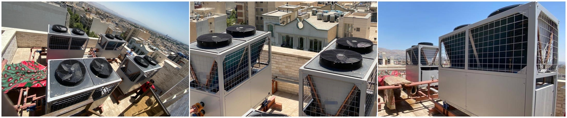 6-luchtgekoeld scroll chiller-project