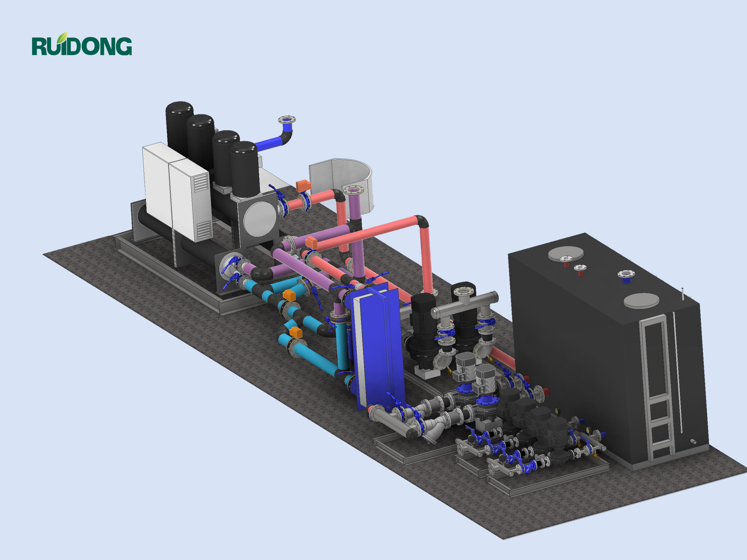 Water afgekoelde kuiter-eenheden en pompstationsystemen —— Uw energiezuinige HVAC-oplossing