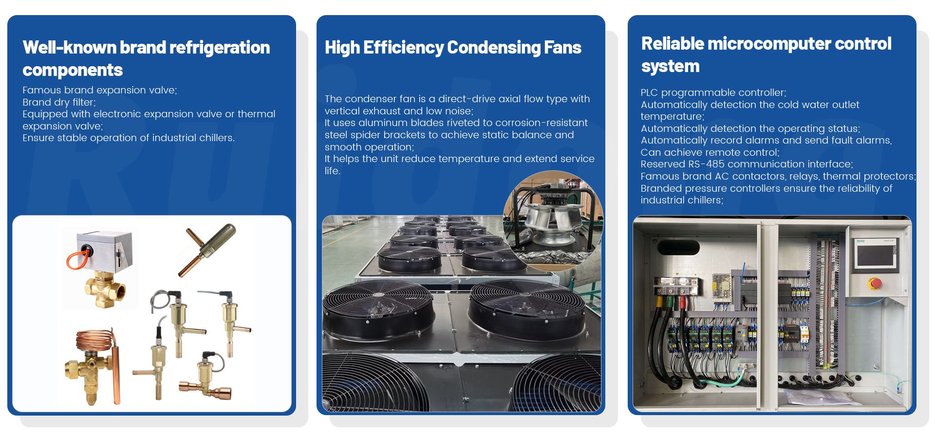 Accessoires voor 3 luchtgekoelde koelmachines