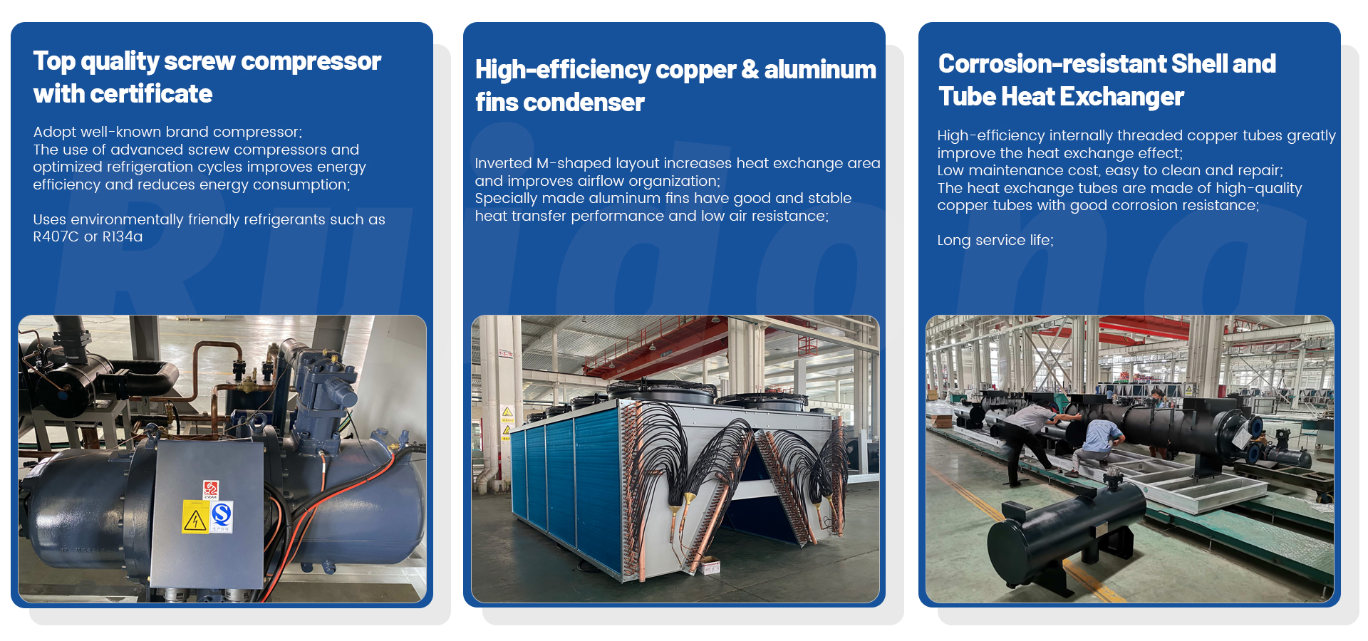 Accessoires voor 2 luchtgekoelde koelmachines