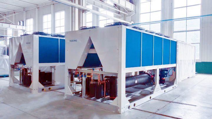 Luchtgekoelde scroll-chiller van Ruidong is met succes geïnstalleerd in het quasi-vijfsterrenhotel in Mexico